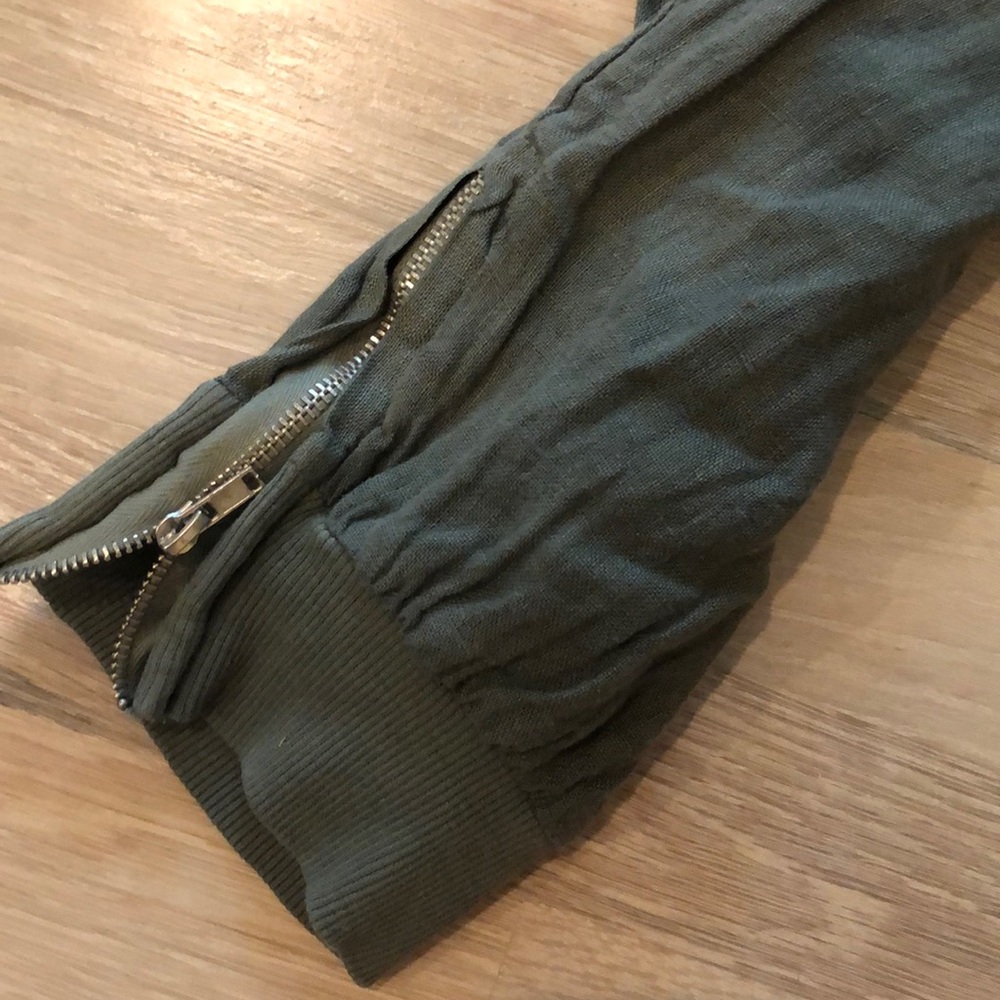Dark olive green joggers NWOT - Picture 2 of 3